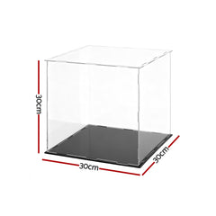 Artiss Clear Acrylic Display Case Dustproof Protection Box For Car Toys 30CM