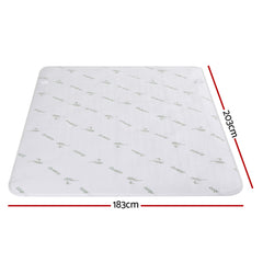 Giselle Electric Blanket Bamboo Fabric King Fitted Heated Pad Underlay Washable Winter - Free Delivery