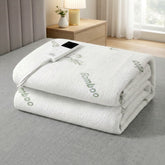 Giselle Electric Blanket Bamboo Fabric Single Fitted Heated Pad Underlay Washable Winter - Free Delivery