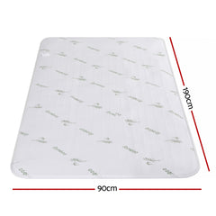 Giselle Electric Blanket Bamboo Fabric Single Fitted Heated Pad Underlay Washable Winter - Free Delivery