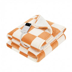 Giselle Electric Throw Rug Dual Side Fleece Flannel Heated Blanket Yellow - Free Delivery