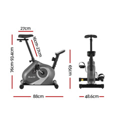 Everfit Under Desk Exercise Bike Magnetic Resistance Cardio workouts 120kg Capacity