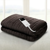 Giselle Bedding Electric Throw Blanket - Chocolate Free Delivery