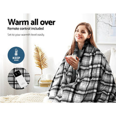 Giselle Bedding Electric Throw Rug Flannel Snuggle Blanket Free Delivery