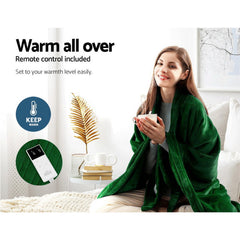Giselle Bedding Electric Throw Rug Heated Blanket Free Delivery