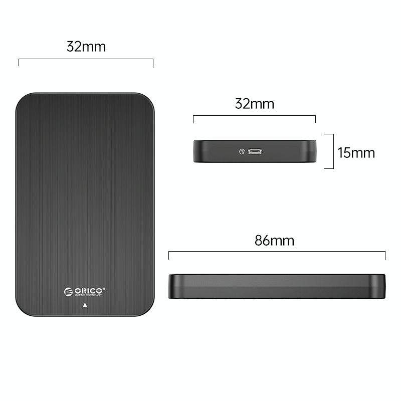 2.5 Usb3.1 Type-C Hard Drive Enclosure - Compact & Fast-1915196659260854273