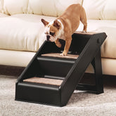 i.Pet Dog Ramp 3 Steps Pet Stairs For Bed Sofa Car Foldable Portable Ladder