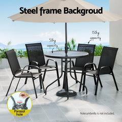 Gardeon Outdoor Dining Set Table and Chairs Patio Garden Furniture Bistro Set