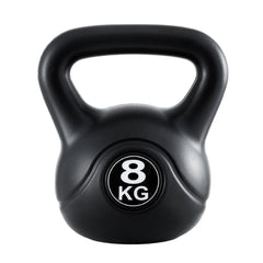 Everfit 8kg Kettlebell Set Weight Lifting Bench Dumbbells Kettle Bell Gym Home