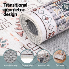 Artiss Washable Floor Rug 160X230cm Large Area Rug Modern Living Room Carpet - Free Delivery