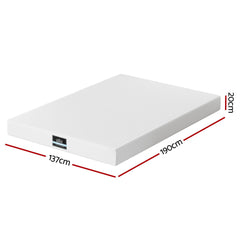 Giselle 20cm Memory Foam Mattress Green Tea Double