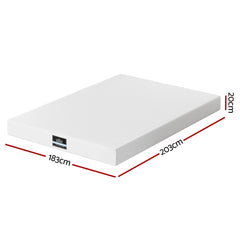 Giselle 20cm Memory Foam Mattress Green Tea King