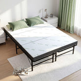 Giselle Folding Bed with Mattress Double Portable Foldable Guest Bed Bamboo Cover
