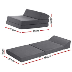 Giselle Bedding Foldable Mattress Folding Sofa Bed Outdoor Free Delivery