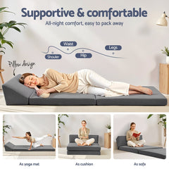 Giselle Bedding Foldable Mattress Folding Sofa Bed Outdoor Free Delivery
