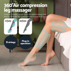 Livemor Foot Massager Leg Knee Massager with Air Compression 3 Massage Modes Heating