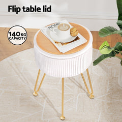 Artiss Ottoman Storage Foot Stool Vanity Velvet Free Delivery