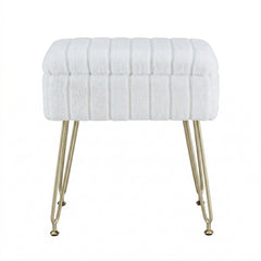 Artiss Storage Ottoman Vanity Foot Stool White
