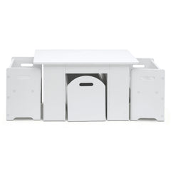 Keezi 3 Piece Kids Table and Chairs Set Storage Toys Play Activity Desk