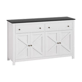 Artiss Buffet Sideboard Storage Cabinet Kitchen Cupboard 2 Drawers 140CM Black