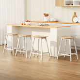 Artiss Set of 4 Bar Stools Wooden Chairs Oak