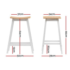 Artiss Set of 4 Bar Stools Wooden Chairs Oak