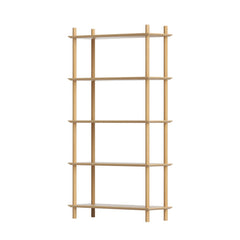 Artiss Bookshelf 5 Tiers Bookcase Display Shelves Wooden Storage Stand Rack Pine