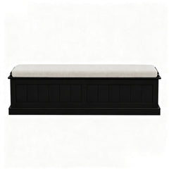 Artiss Storage Ottoman Blanket Box 140cm Fluted Black