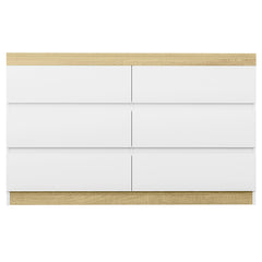 Artiss 6 Chest of Drawers Cabinet Dresser Table Tallboy Storage Bedroom White