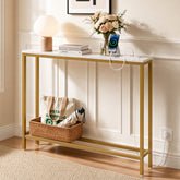 Artiss Console Table Entryway Hallway Display Desk Charging Station Marble