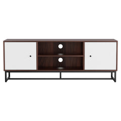 Artiss TV Unit 150cm Storage Shelves Walnut White