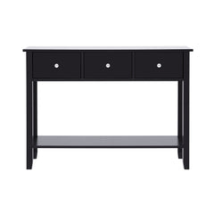 Artiss Console Table Hallway Sofa Entryway Entrance 3 Drawers 100CM Black