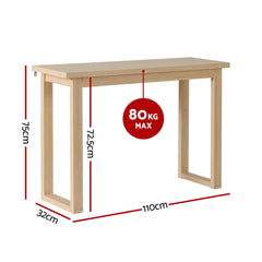 Artiss Console Table 110CM Pine
