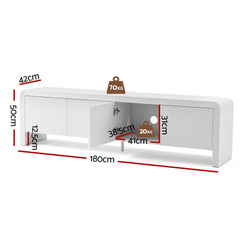 Artiss TV Unit Entertainment Unit Storage Cabinet 180cm White