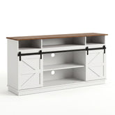 Artiss Buffet Sideboard Cabinet 150cm 3-Tier Kitchen Storage Sliding Doors White