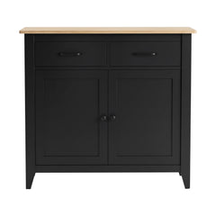 Artiss Buffet Sideboard Cabinet Kitchen Storage Cupboard Pantry 2 Drawers Black