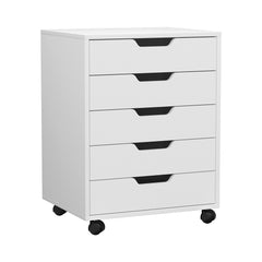 Artiss 5-Drawer Filing Cabinet Mobile Rolling Storage Cabinet Chest of Drawers