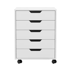 Artiss 5-Drawer Filing Cabinet Mobile Rolling Storage Cabinet Chest of Drawers