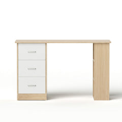 Artiss Computer Desk Drawer Shelf Oak White 120CM