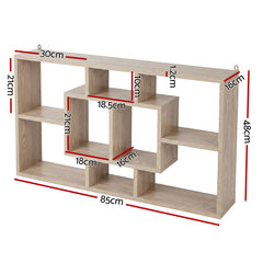 Artiss Floating Wall Shelves Bookshelf Wood