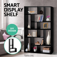 Artiss Bookshelf L Shape DIY - Black Free Delivery