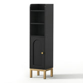 Artiss Bathroom Storage Cabinet Floor Organizer Toilet Corner Adjustable Black