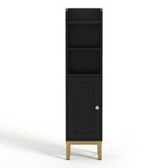 Artiss 2X Bathroom Storage Cabinet Floor Organizer Toilet Corner Adjustable Black