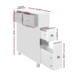 Artiss Bathroom Cabinet Storage Toilet Organiser
