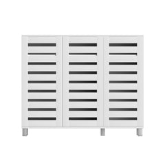 Artiss Shoe Rack Cabinet 30 Pairs Adjustable Shelf White