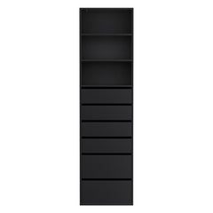 Artiss 6 Chest of Drawers Tallboy Cabinet Black