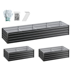 Green Fingers 2-in-1 Raised Garden Bed Kit 45cm Professional Depth Ergonomic