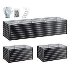 Green Fingers 2-in-1 Raised Garden Bed Kit, 320cm/160cm| 77cm Extra Deep