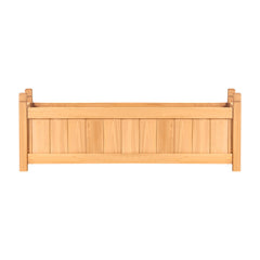 2x Green Fingers Raised Garden Bed 90x30x33cm Wooden Planter Box Raised Container Growing