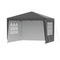 Instahut Gazebo 3x3 Pop Up Marquee Folding Tent Wedding Gazebos Camping Outdoor Shade Canopy Gray
